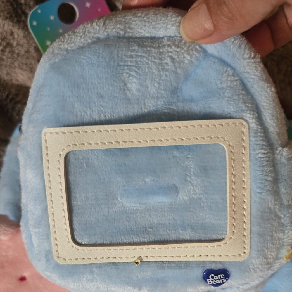 Winner Choice Care Bears Plush Mini Coin Purses - Light Blue & Pink - Picture 2 of 3